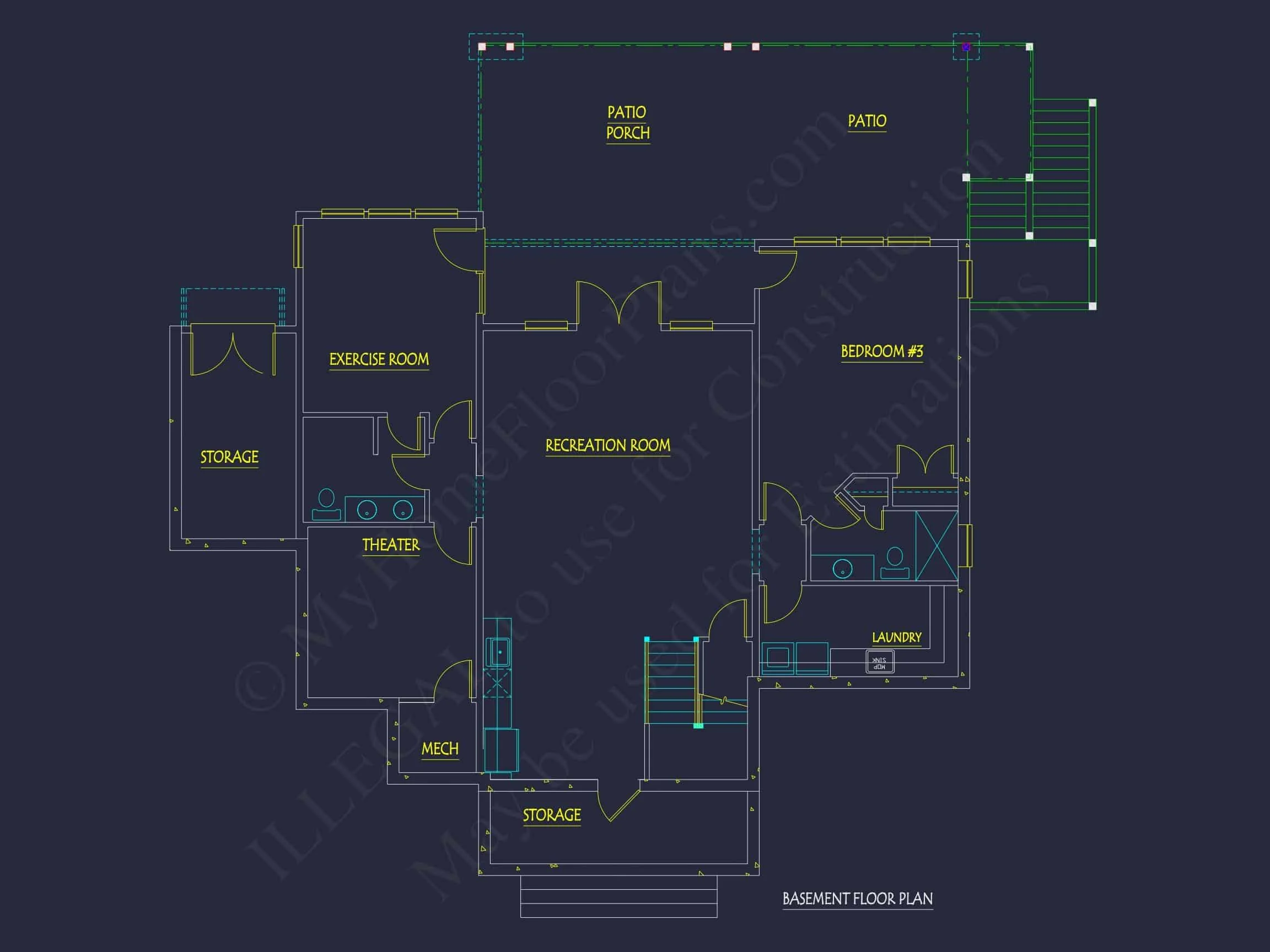 19-1524 HOUSE PLAN - Custom Craftsman House Plan with 2 Stories & CAD Designs 8 Custom Craftsman Home Plan with 2 Stories & CAD Designs
