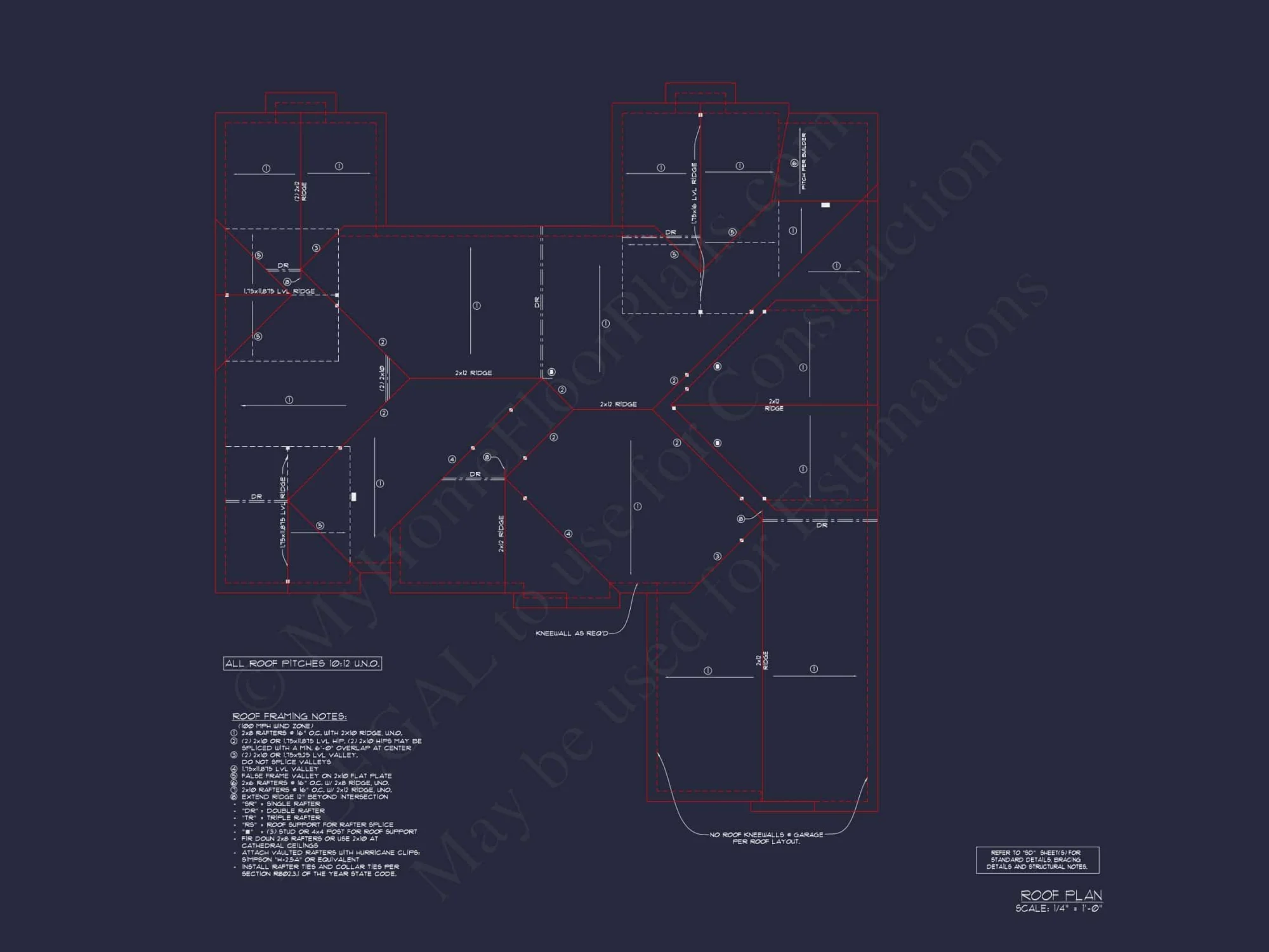 Functional 2-Story House Plan with Modern Blueprint Design