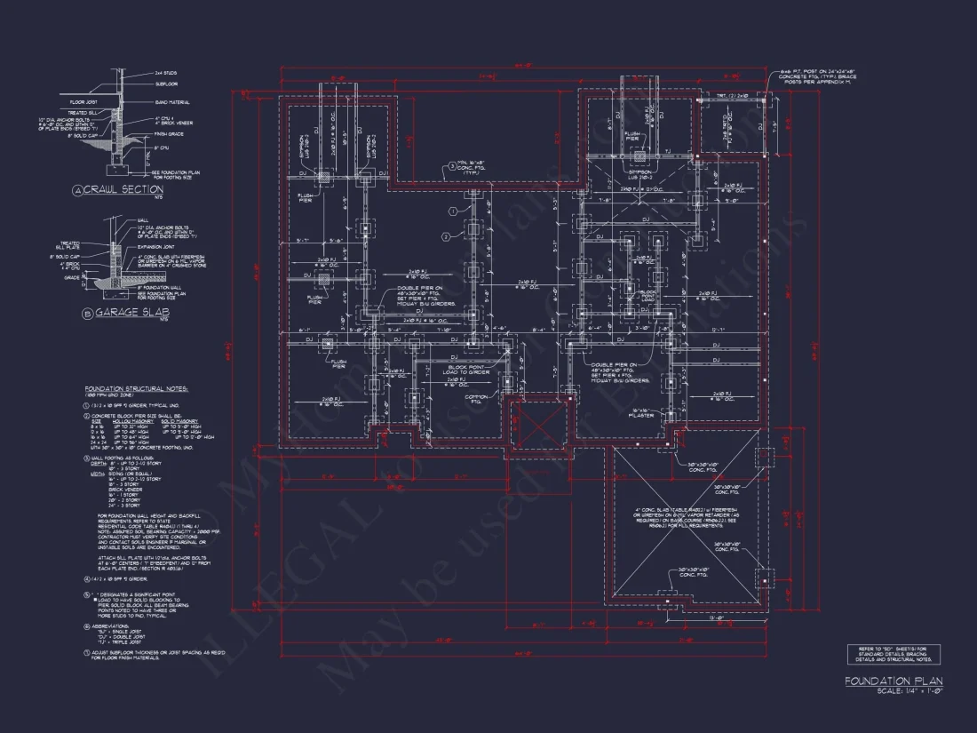 Functional 2-Story House Plan with Modern Blueprint Design
