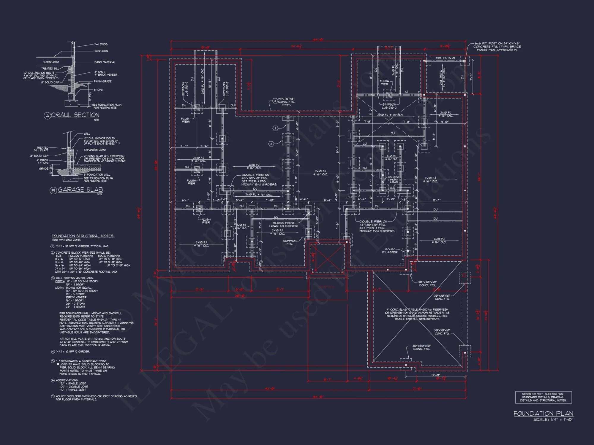 Functional 2-Story House Plan with Modern Blueprint Design