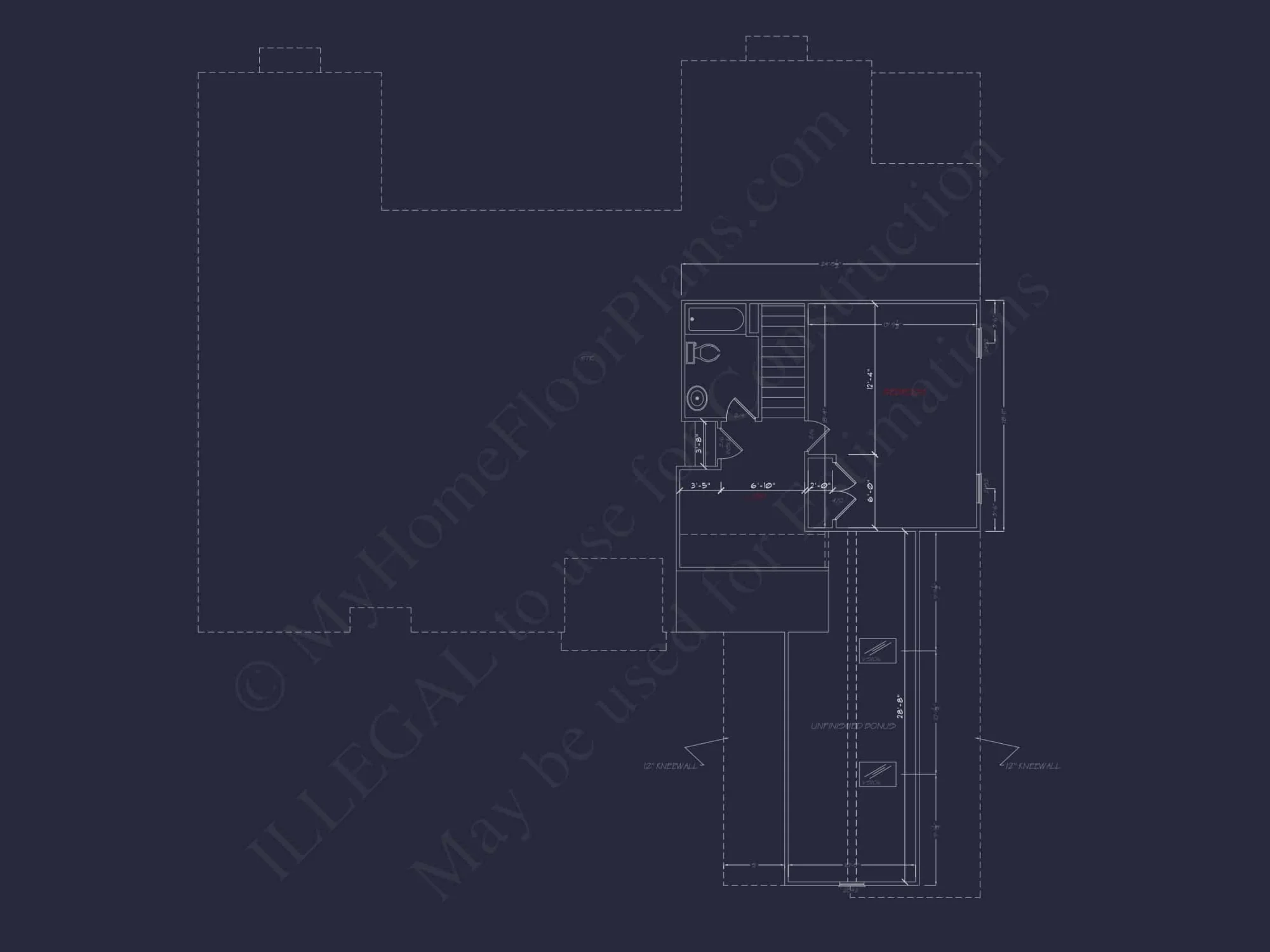 Functional 2-Story House Plan with Modern Blueprint Design