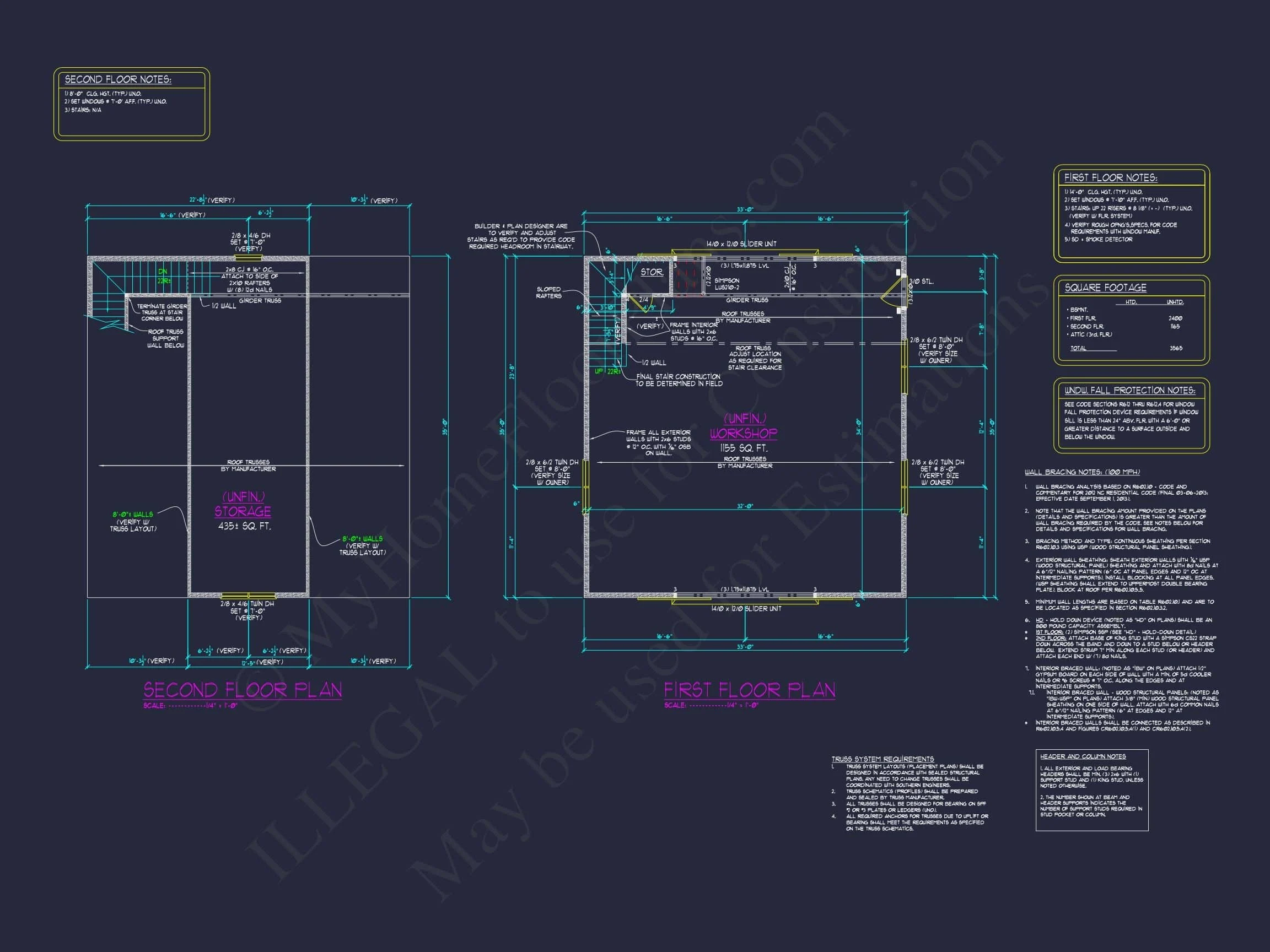 16-1164 HOUSE PLAN - Barn-Style Floor Plan with 2 Garage Bays and Workshop Space 4 Barn-Style Floor Plan with 2 Garage Bays and Workshop Space