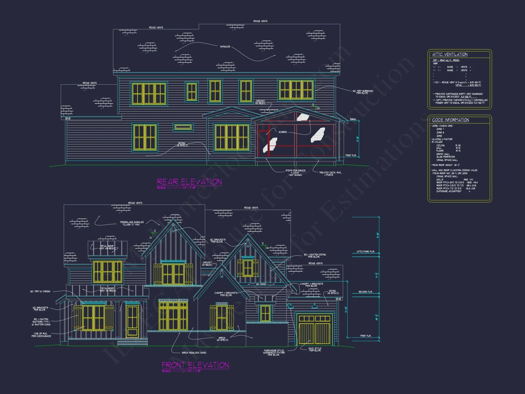 Craftsman Home Plan with Spacious Floor Designs & Blueprint