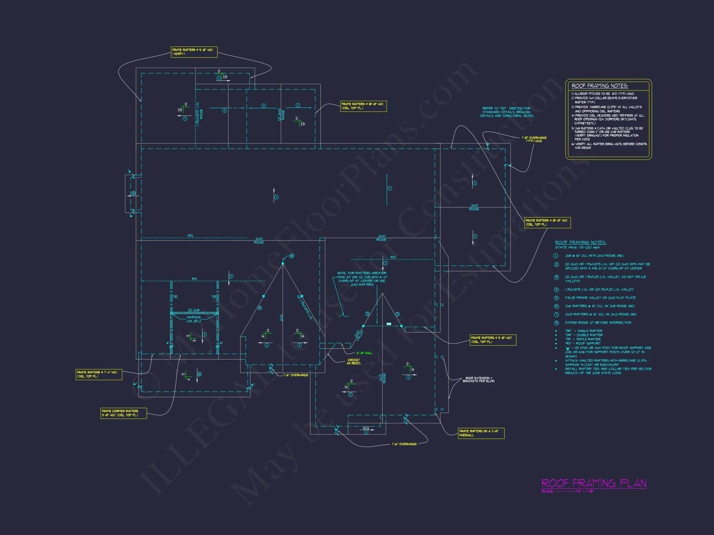 Craftsman Home Plan with Spacious Floor Designs & Blueprint