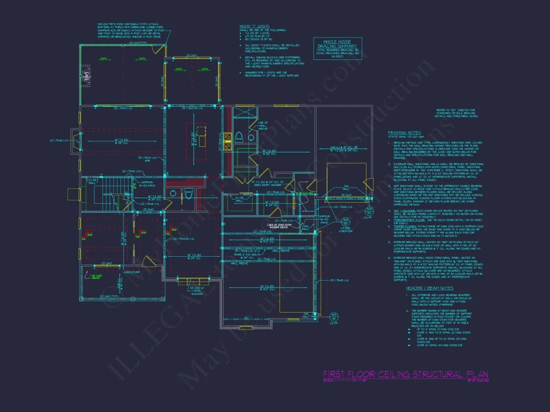 Craftsman Home Plan with Spacious Floor Designs & Blueprint