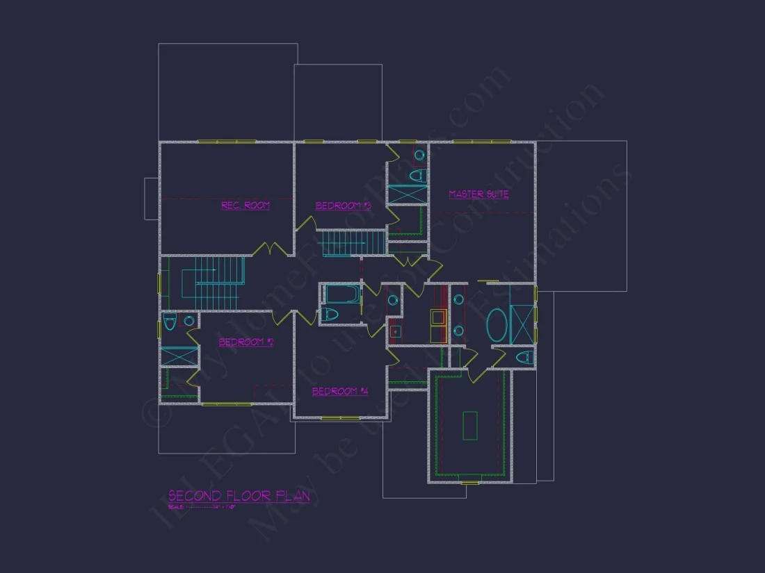 Craftsman Home Plan with Spacious Floor Designs & Blueprint