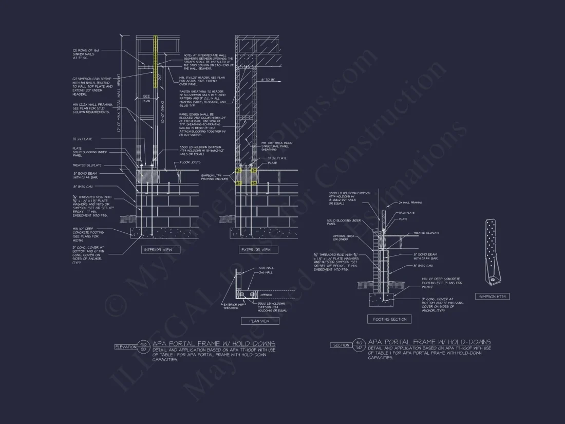 Modern 3-Story House Plan with Open Floor Layout & Roof Deck