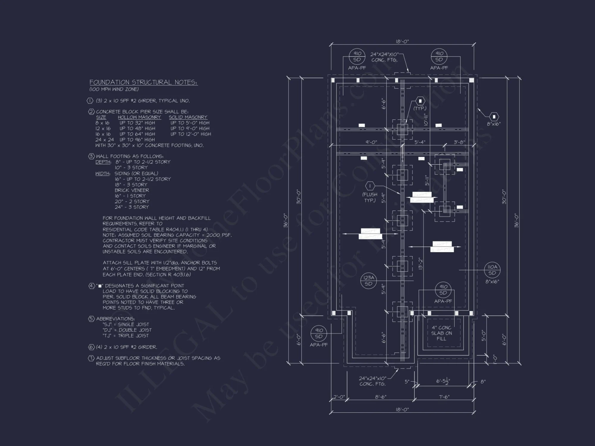 Modern 3-Story House Plan with Open Floor Layout & Roof Deck