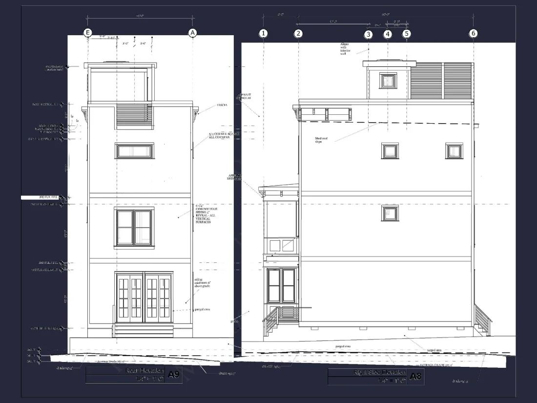 Modern 3-Story House Plan with Open Floor Layout & Roof Deck