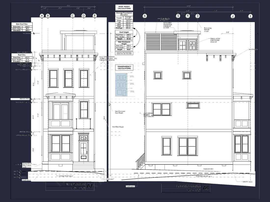 Modern 3-Story House Plan with Open Floor Layout & Roof Deck