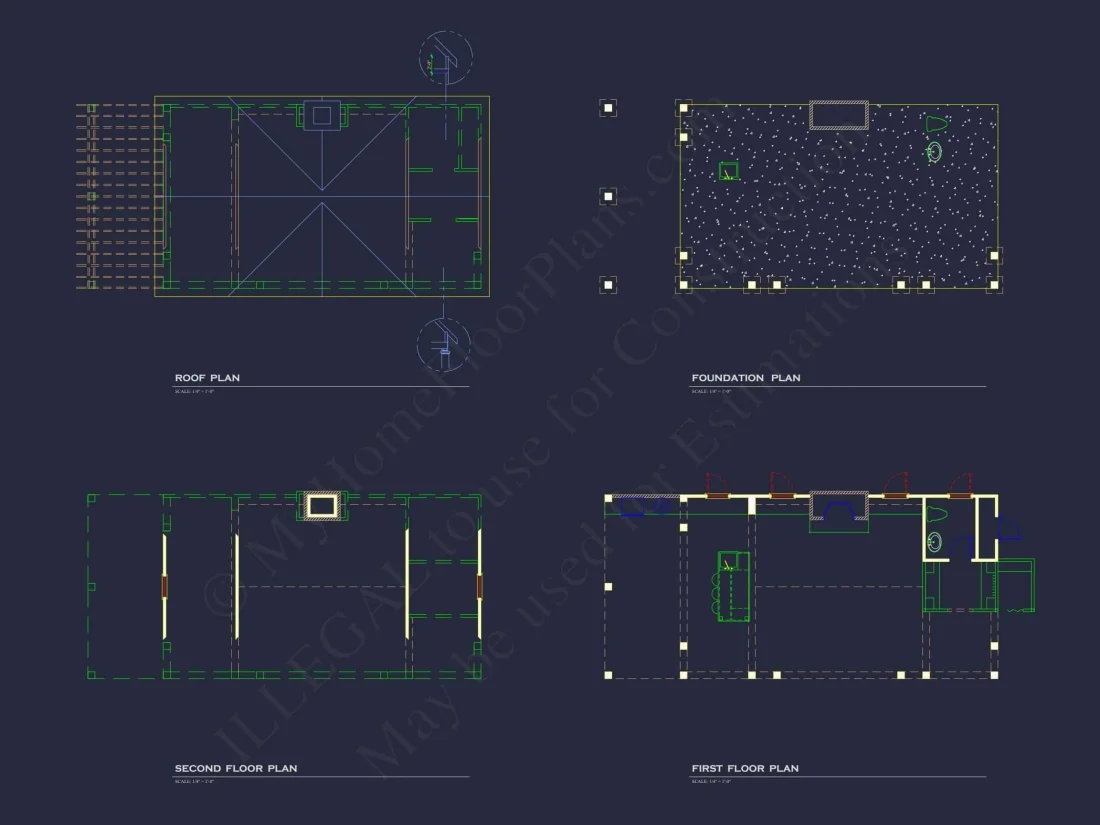 Charming Pool House Floor Plan with Craftsman Touch