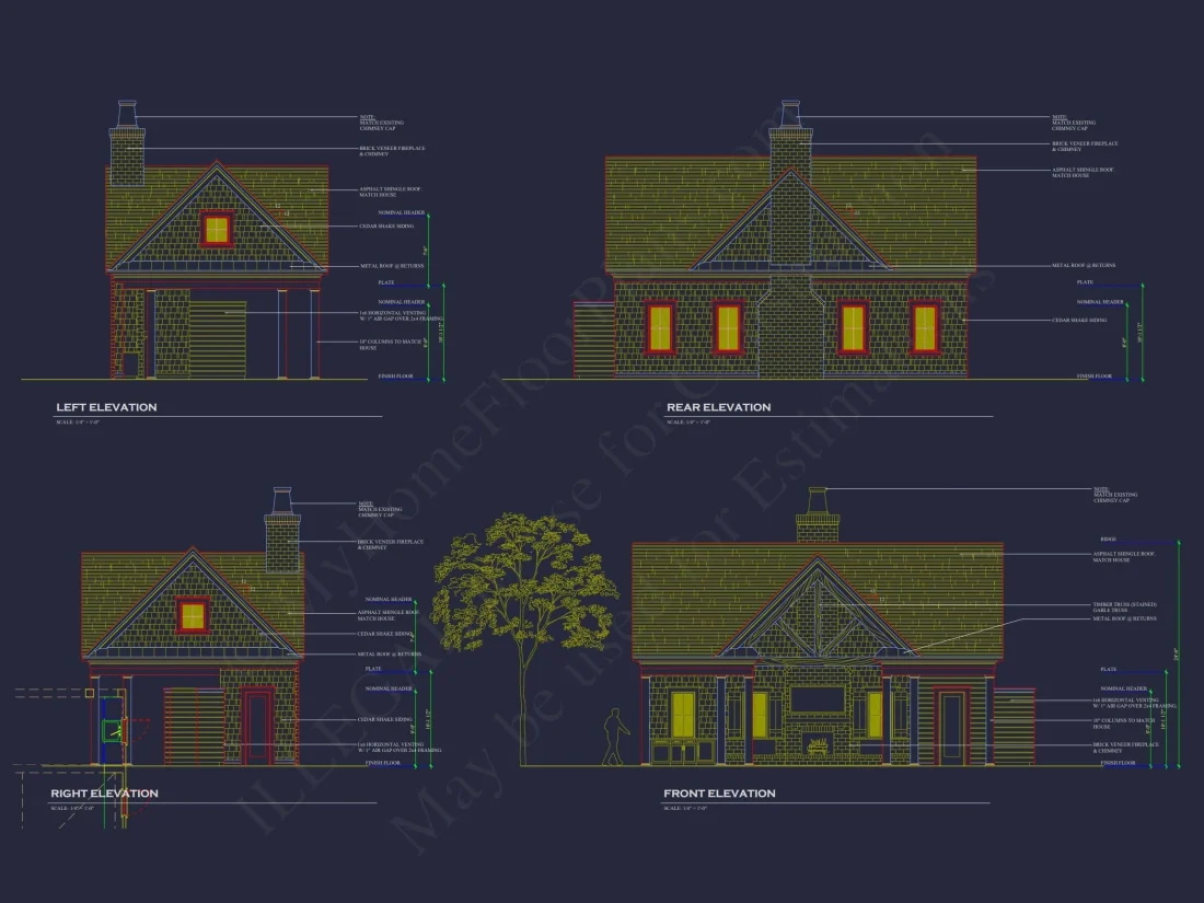 Charming Pool House Floor Plan with Craftsman Touch