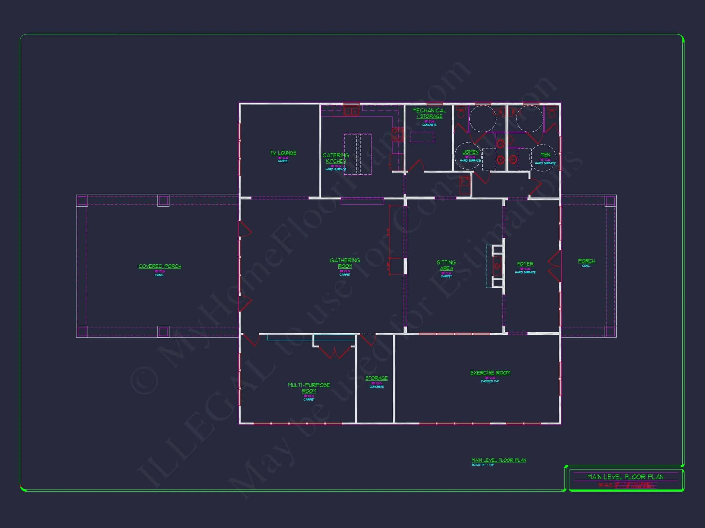 15-1533 CLUBHOUSE PLAN - Traditional Farmhouse Home Plan - 3-Bed, 2-Bath, 2,000 SF 11 Elegant Clubhouse Floor Plan with Traditional Architecture