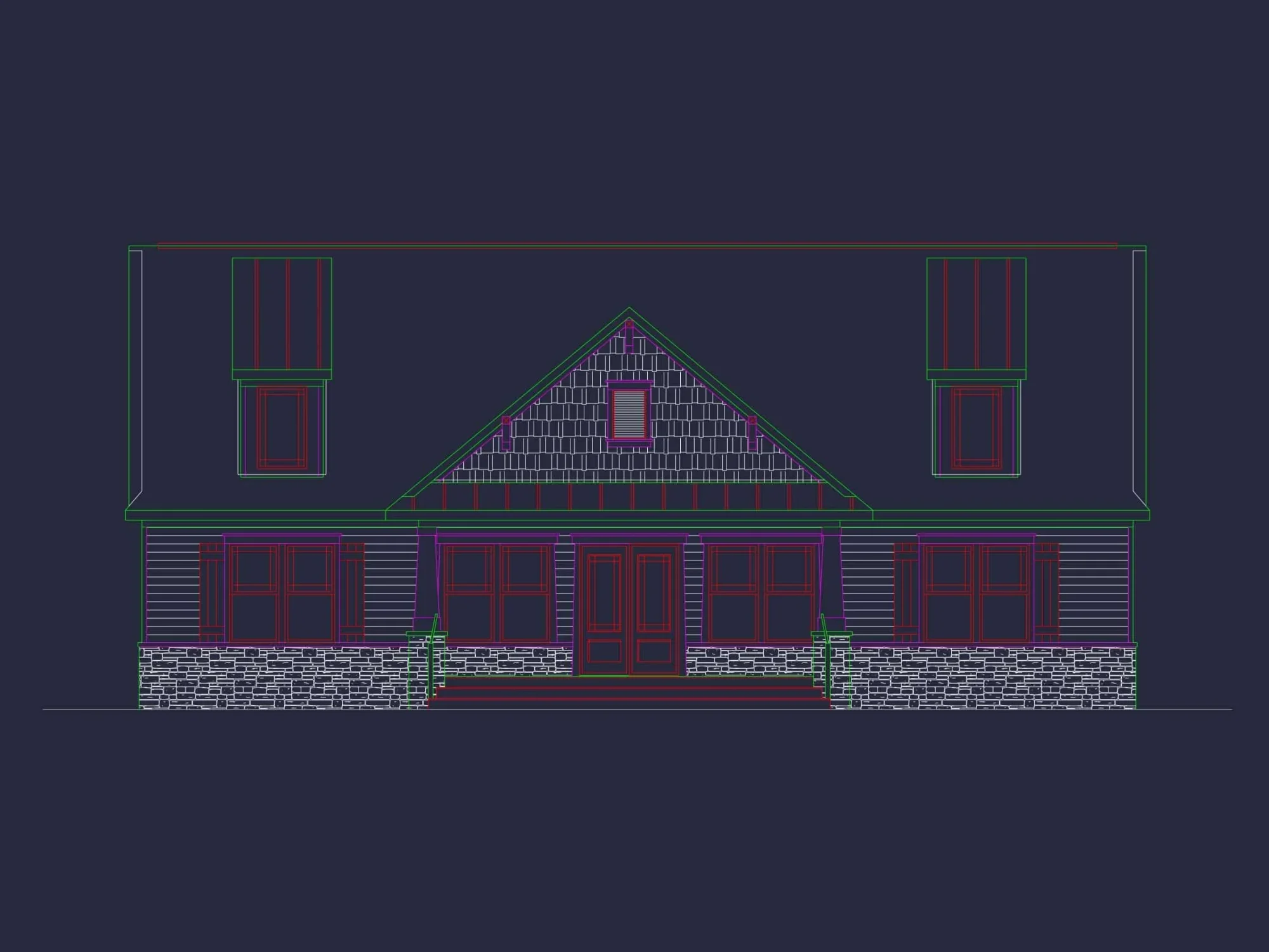 Elegant Clubhouse Floor Plan with Traditional Architecture