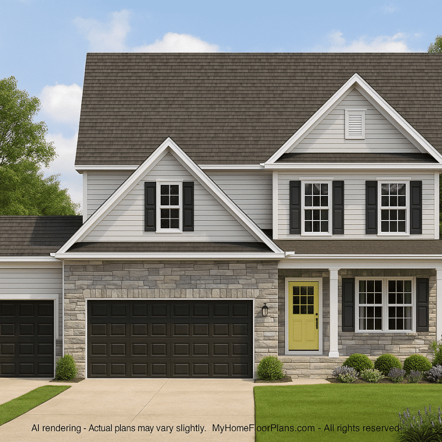 IMPORTANT Make the house as realistic as possible, landscape orientation, and display entire house. Do not off right or left side of house!