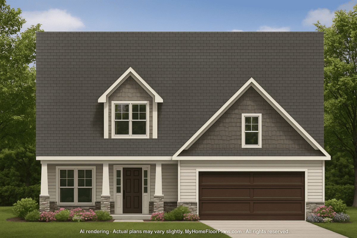 IMPORTANT Make the house as realistic as possible, landscape orientation, and display entire house. Do not off right or left side of house!