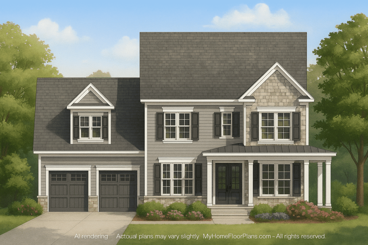 IMPORTANT Make the house as realistic as possible, landscape orientation, and display entire house. Do not off right or left side of house!