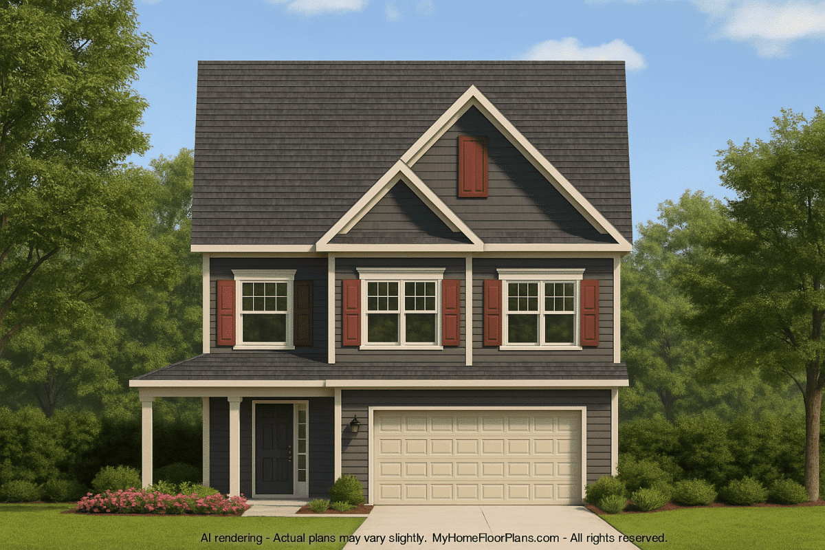 IMPORTANT Make the house as realistic as possible, landscape orientation, and display entire house. Do not off right or left side of house!