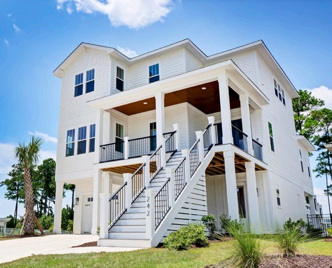 Coastal Home Plan with 4 Bedrooms, 3 Baths & CAD Designs