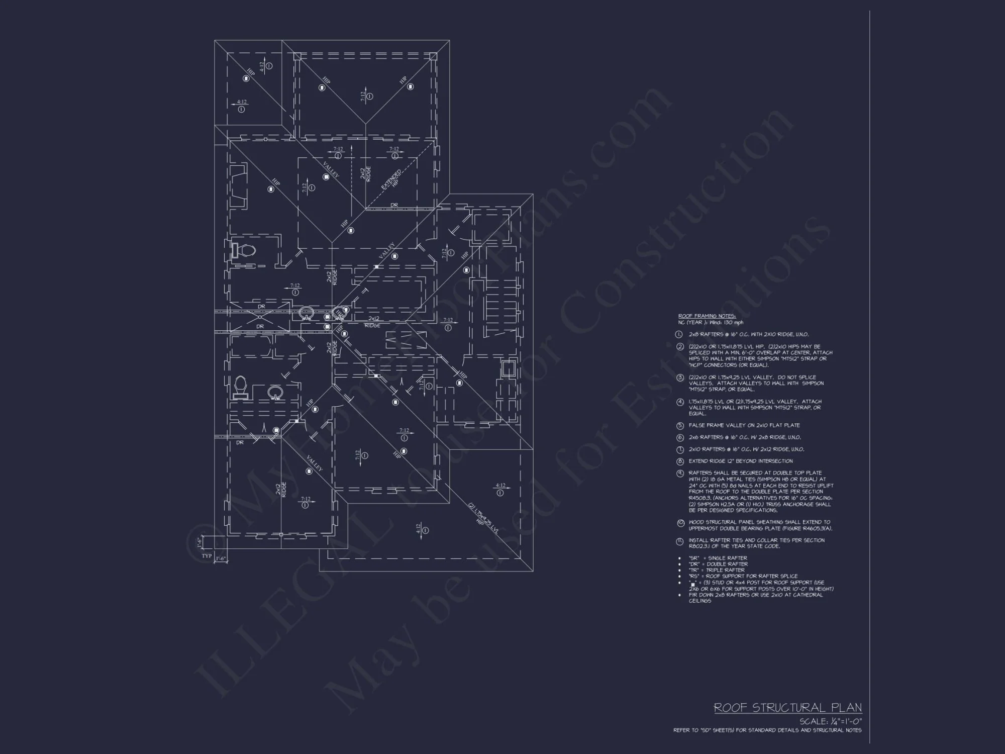 Coastal Home Plan with 4 Bedrooms, 3 Baths & CAD Designs