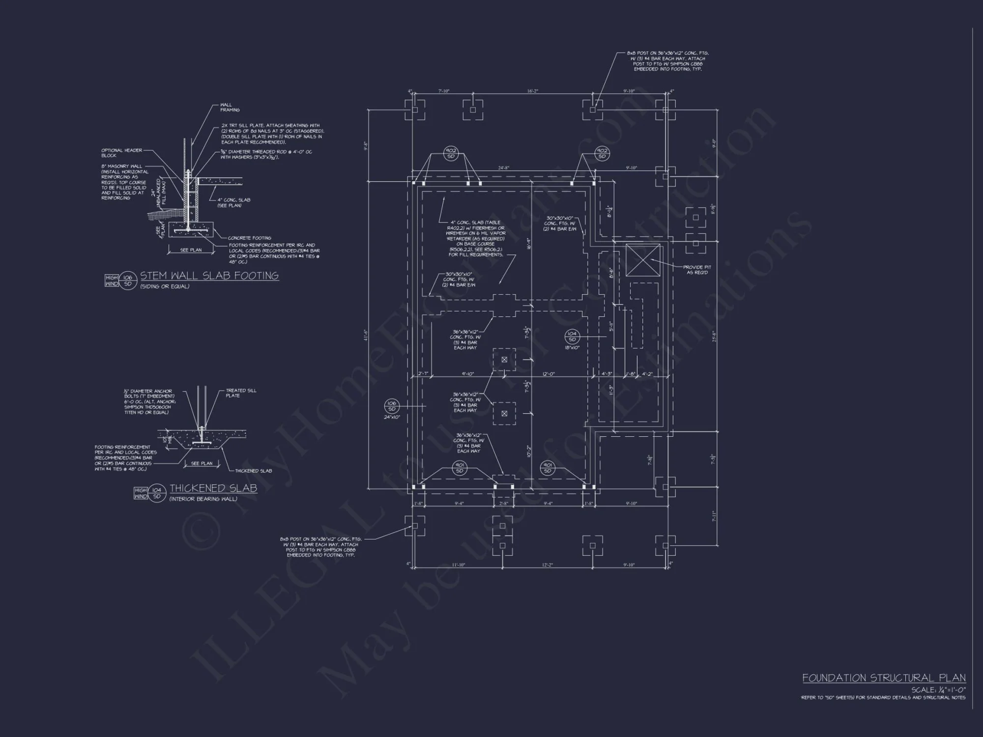 Coastal Home Plan with 4 Bedrooms, 3 Baths & CAD Designs