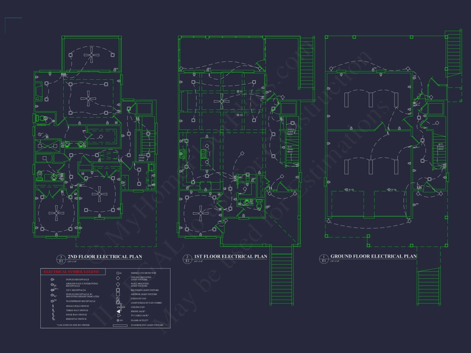 Coastal Home Plan with 4 Bedrooms, 3 Baths & CAD Designs