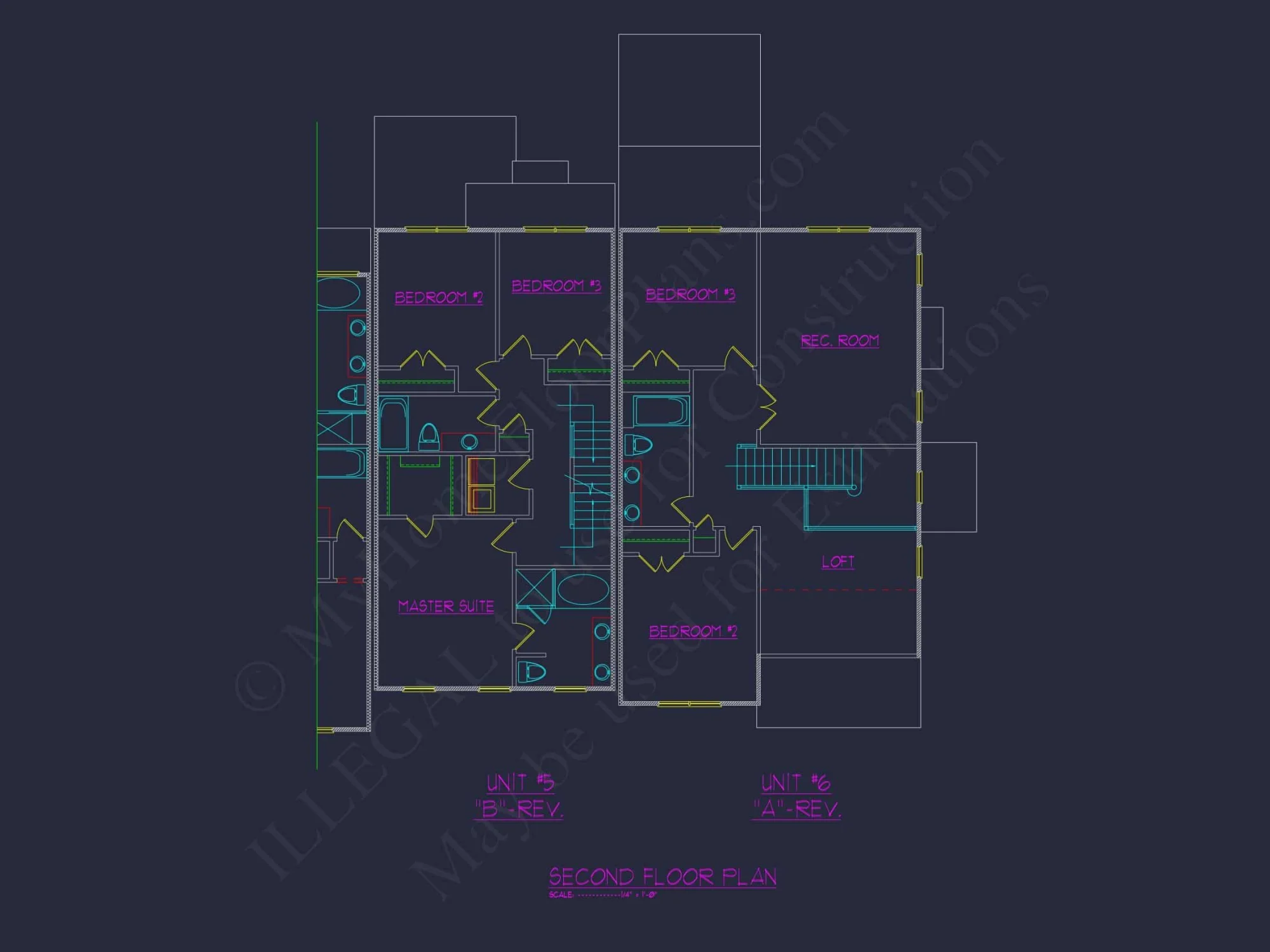 Beautiful Multi-Unit House Plan with CAD Blueprints & Traditional Design