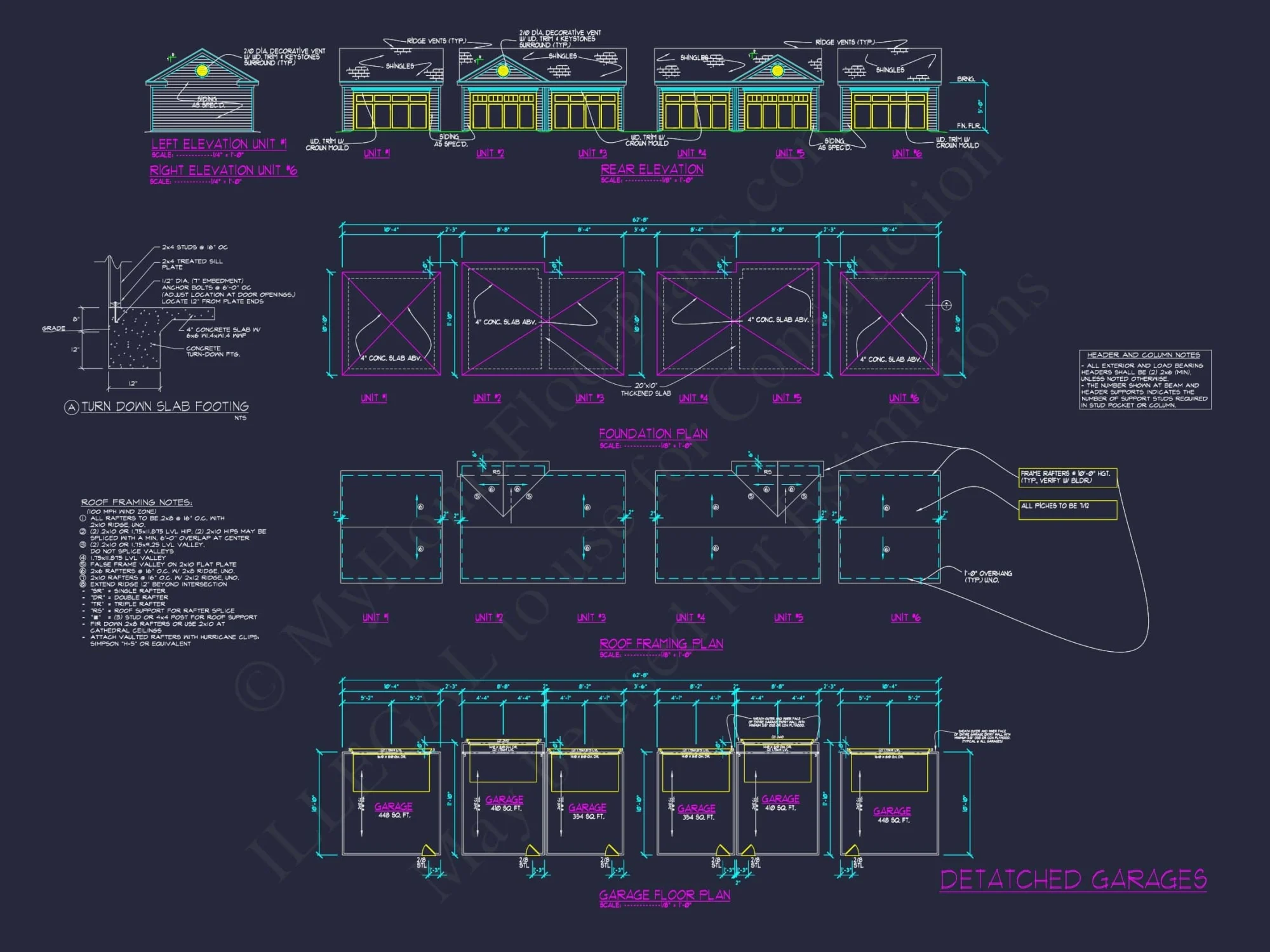 Beautiful Multi-Unit House Plan with CAD Blueprints & Traditional Design