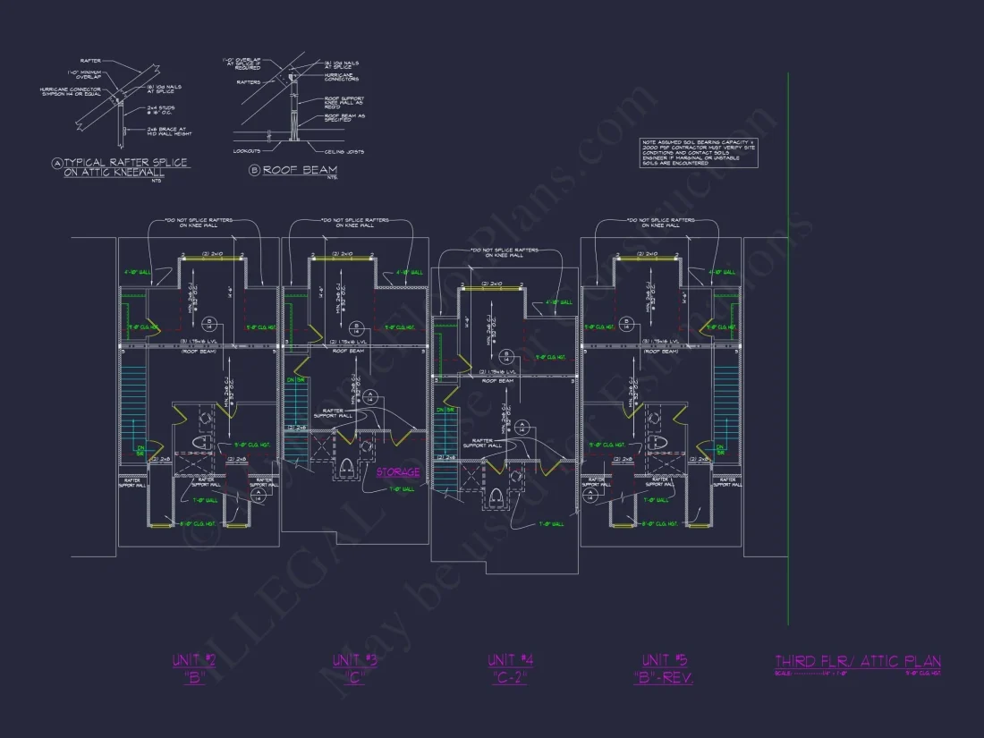Beautiful Multi-Unit House Plan with CAD Blueprints & Traditional Design