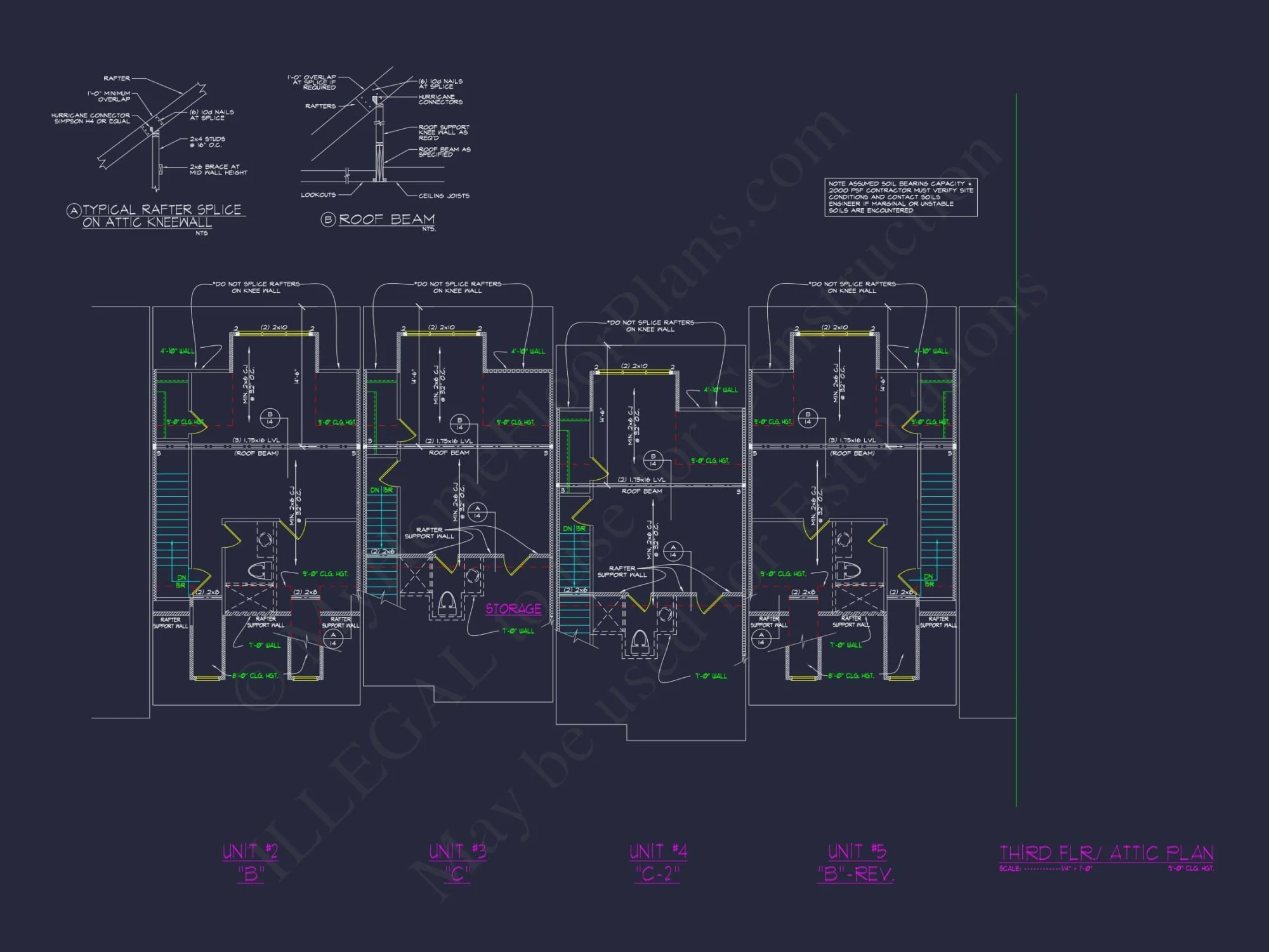 Beautiful Multi-Unit House Plan with CAD Blueprints & Traditional Design