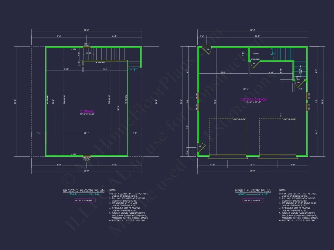 Two-Story Garage House Plan with Versatile CAD Design