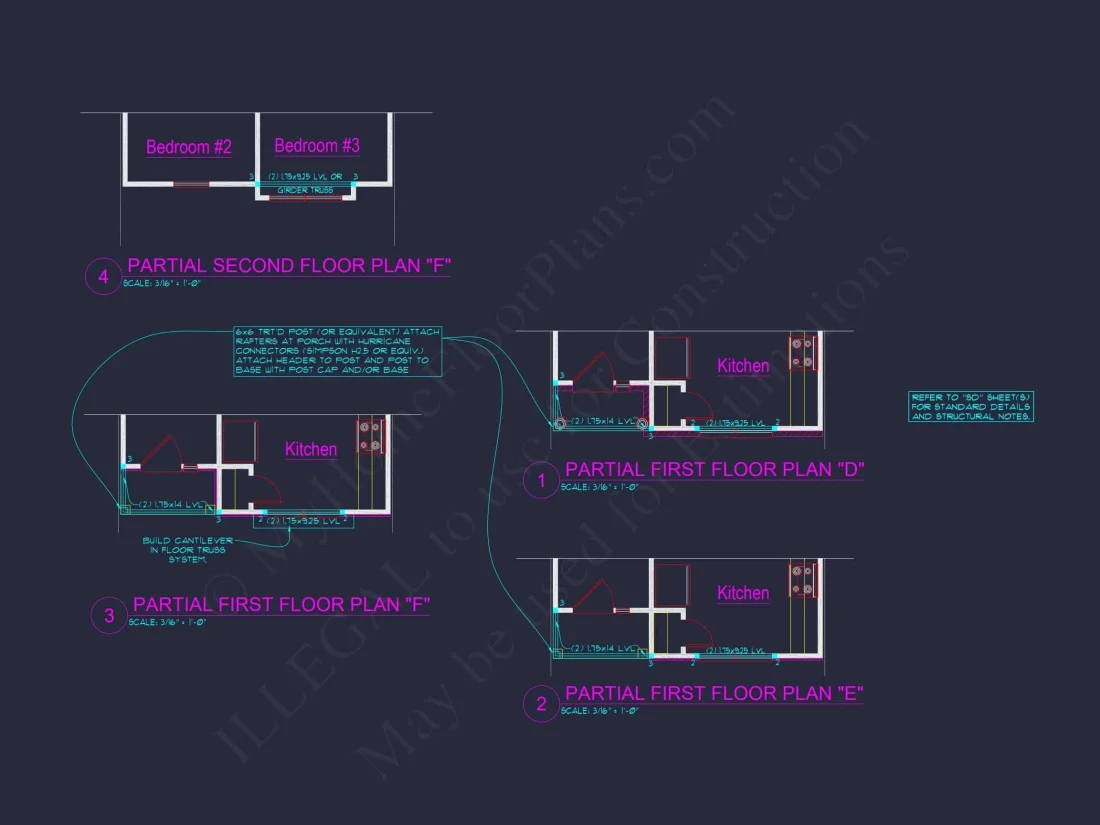 Stylish 4-Unit Townhome Plan with Craftsman-Inspired Architecture