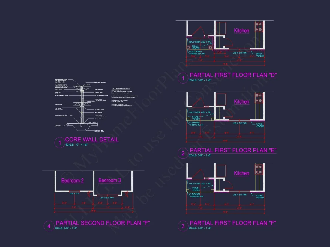 Stylish 4-Unit Townhome Plan with Craftsman-Inspired Architecture