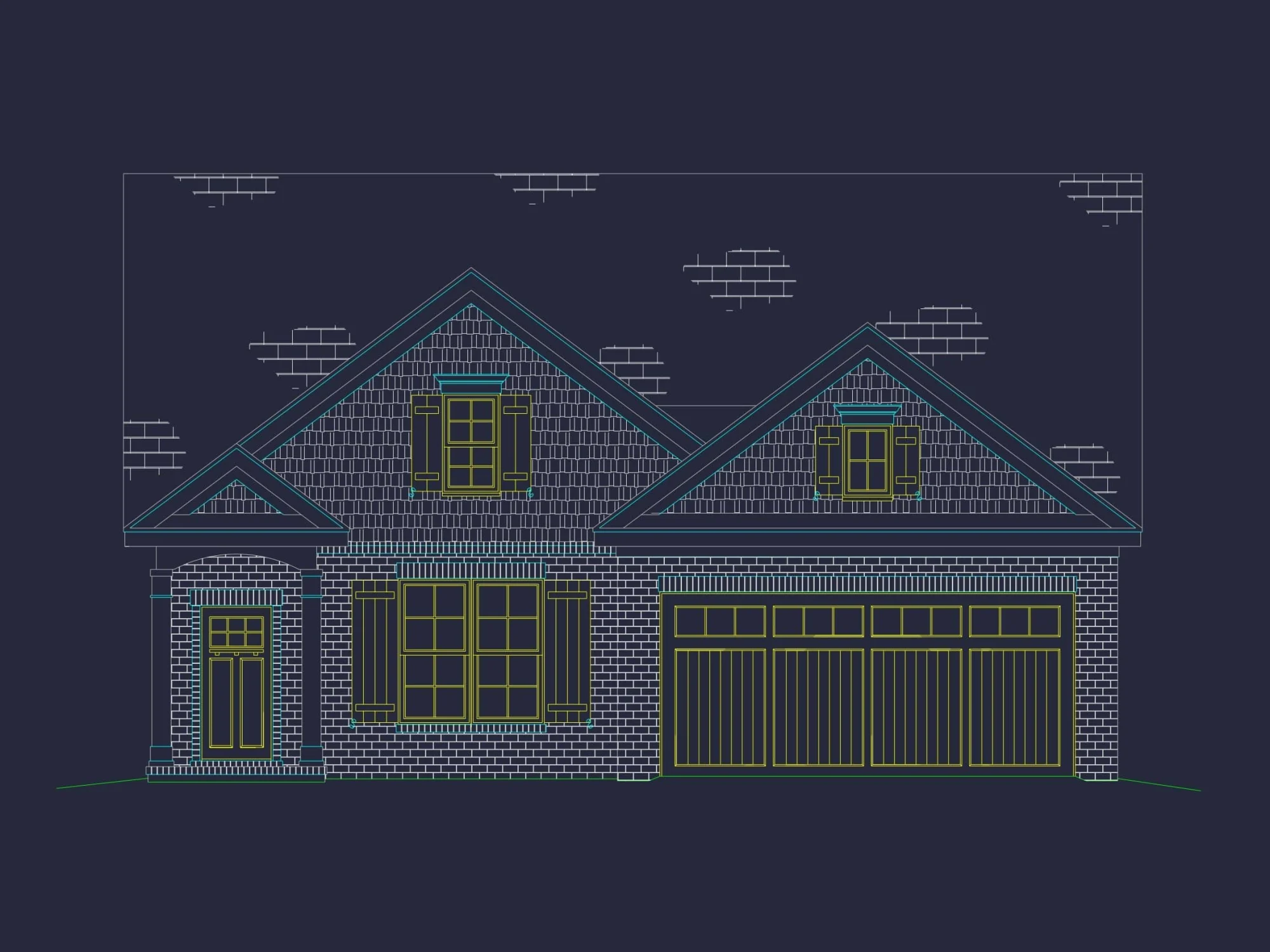 Beautiful 2-Story Home Plan with Traditional Craftsman Style