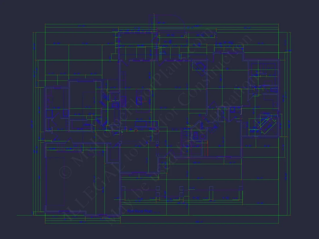 Modern 2-Story House Plan with 4 Bedrooms and CAD Blueprints