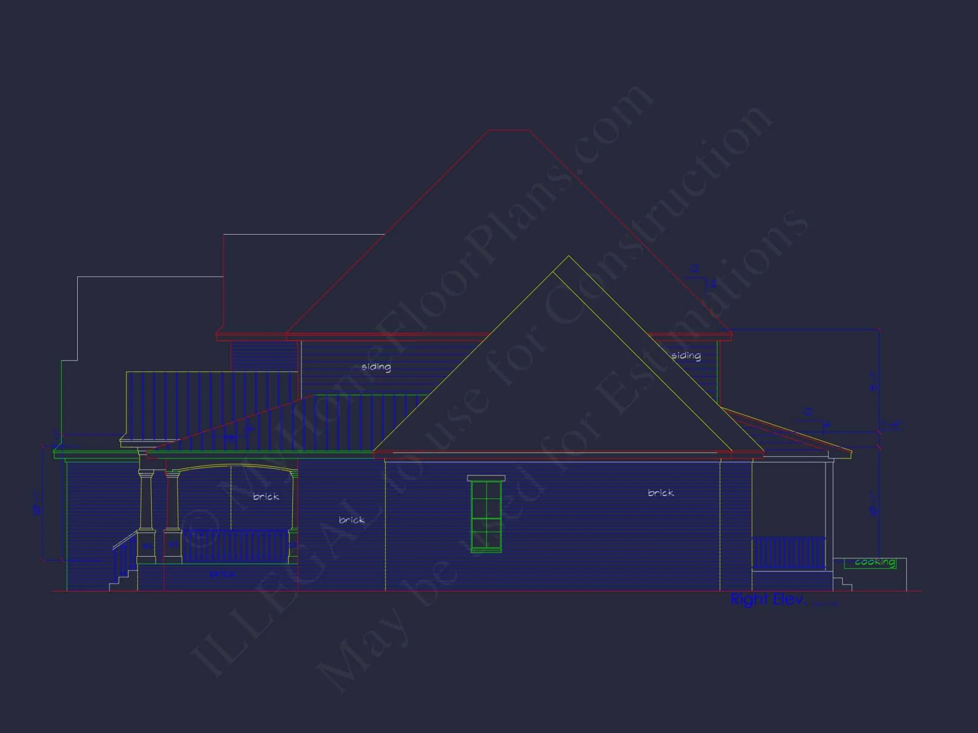 Modern 2-Story House Plan with 4 Bedrooms and CAD Blueprints