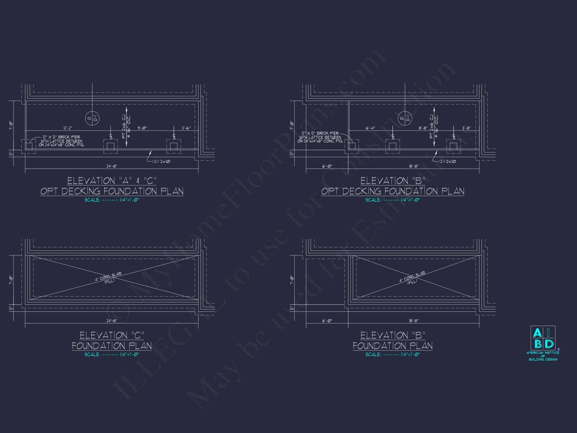 Modern Home Plan with Detailed Floor Designs and CAD Blueprints