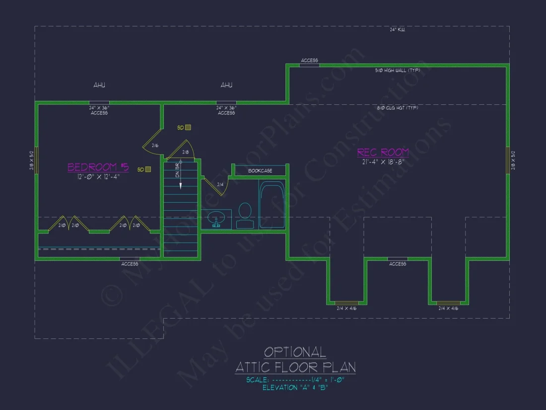 Modern Home Plan with Detailed Floor Designs and CAD Blueprints