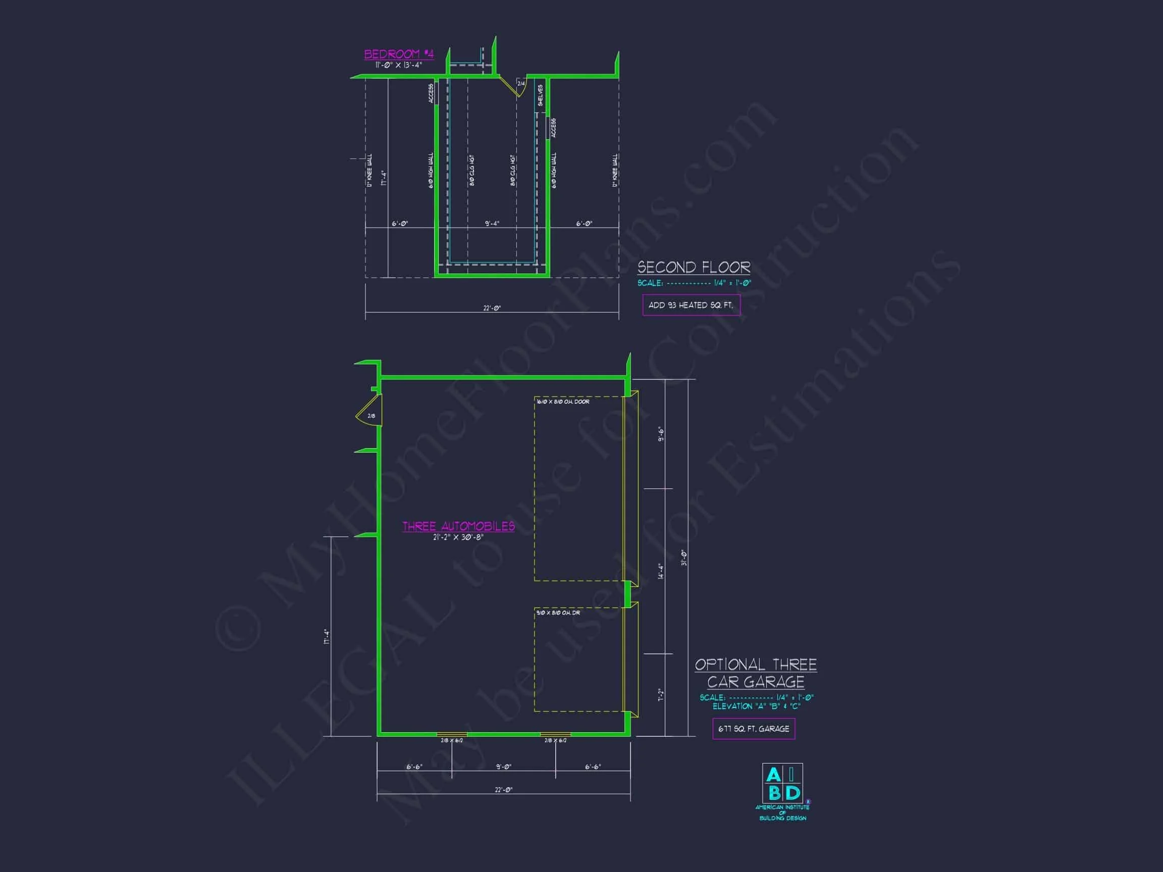 10-1546 HOUSE PLAN - Modern House Plan with Detailed Floor Designs and CAD Blueprints 22 Modern Home Plan with Detailed Floor Designs and CAD Blueprints