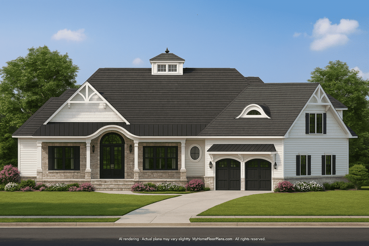 IMPORTANT Make the house as realistic as possible, landscape orientation, and display entire house. Do not cut off right or left side of house!