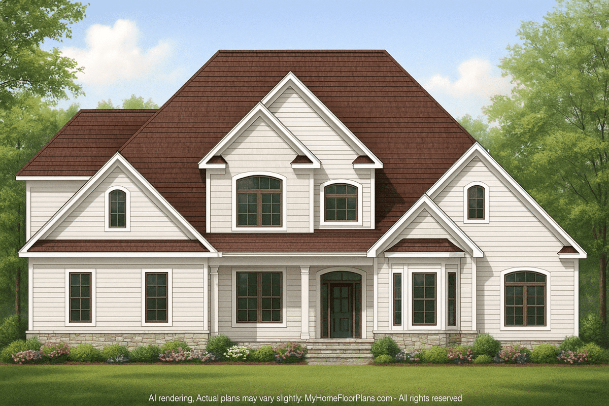 IMPORTANT Make the house as realistic as possible, landscape orientation, and display entire house. Do not cut off right or left side of house!