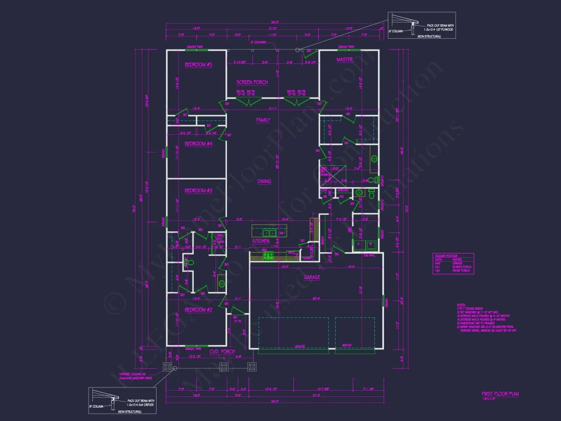 Modern Craftsman Home Plan with Spacious Floor Design