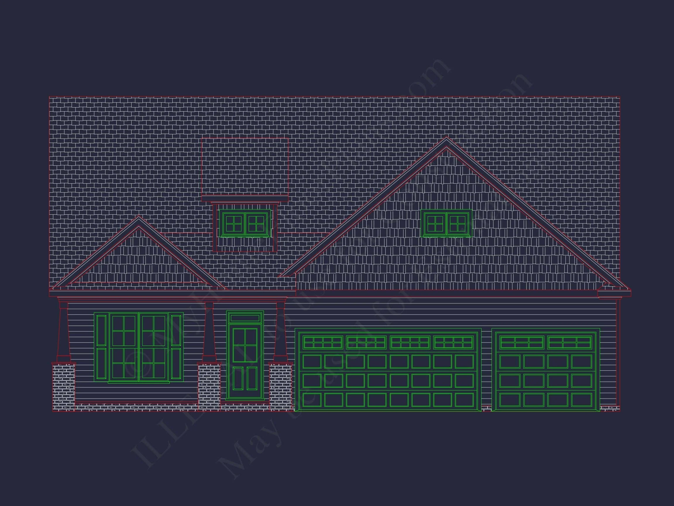 20-1244 HOUSE PLAN - Modern Farmhouse Home Plan - 4-Bed, 3-Bath, 2,450 SF 2 Modern Craftsman Home Plan with Spacious Floor Design