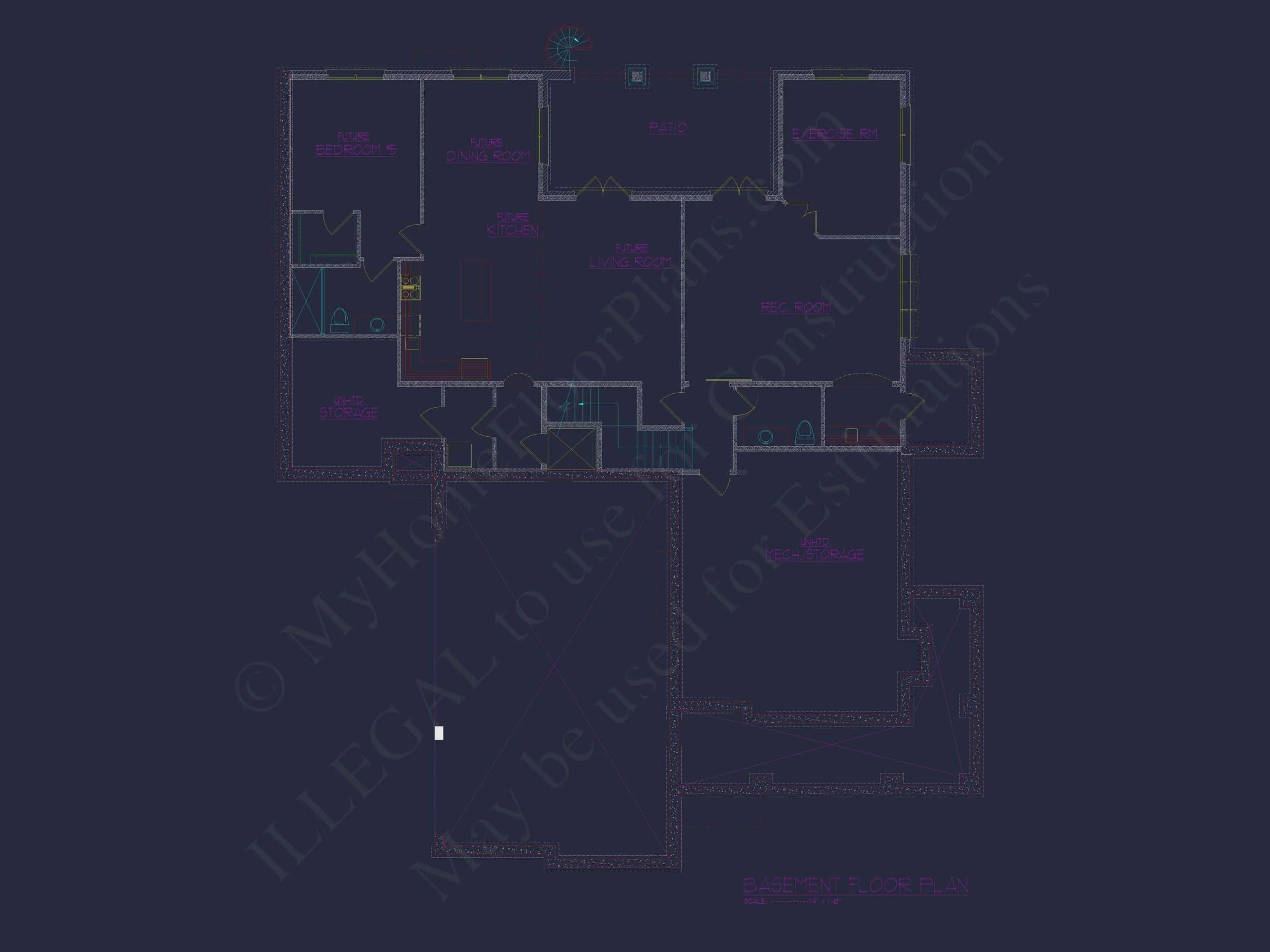 13-1387 HOUSE PLAN - Elegant House Plan with Blueprint CAD Design & Floor Plans 6 MYFHP 13-1387 HOME PLAN