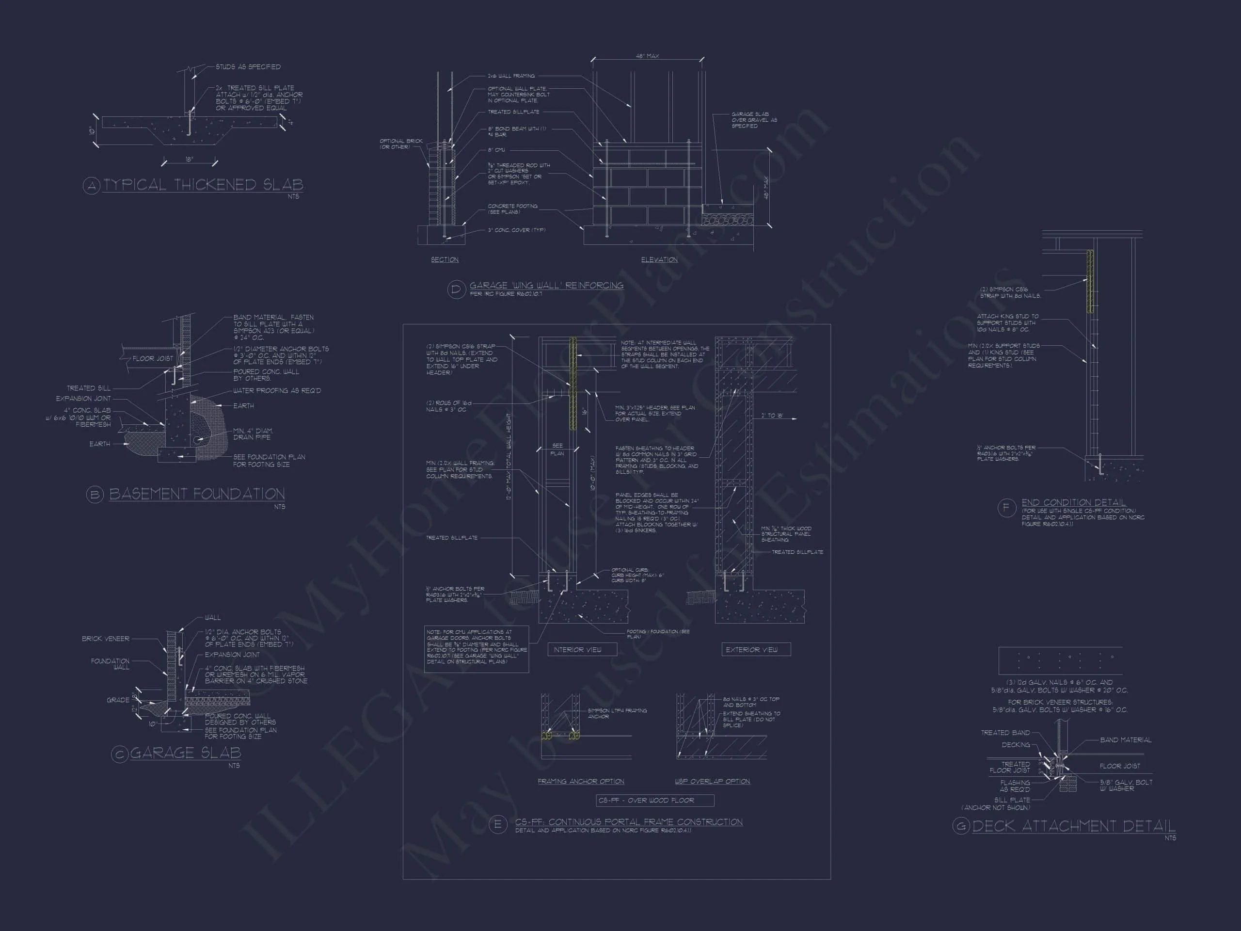 13-1387 HOUSE PLAN - Elegant House Plan with Blueprint CAD Design & Floor Plans 7 MYFHP 13-1387 HOME PLAN