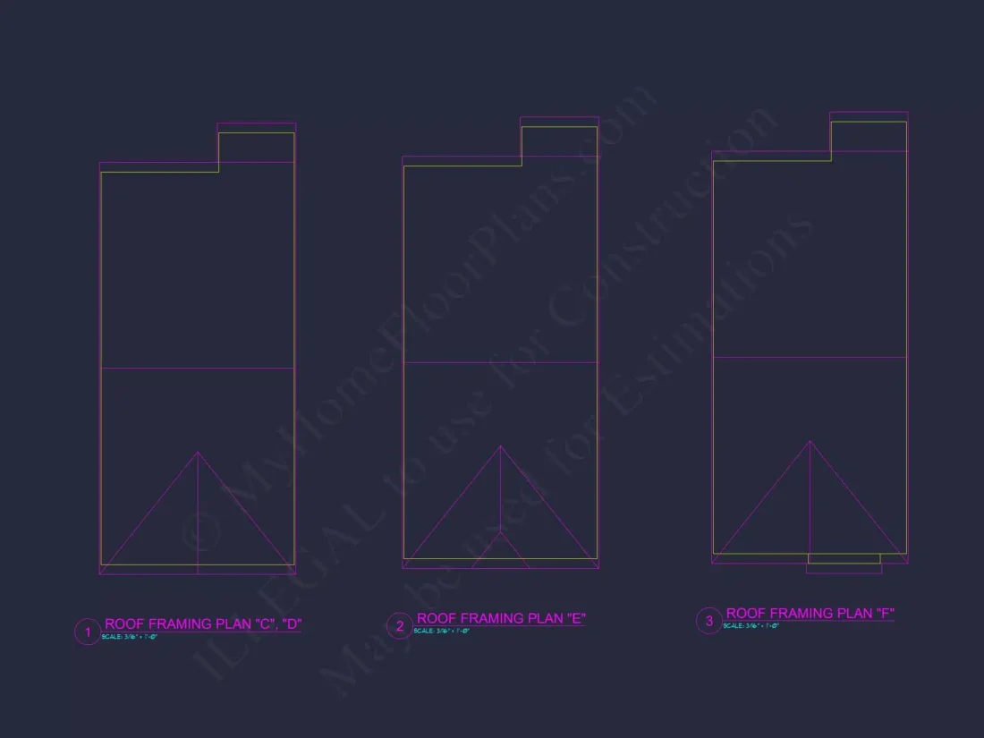 Beautiful CAD Home Plan with 3 Beds, 2.5 Baths, and Open Design