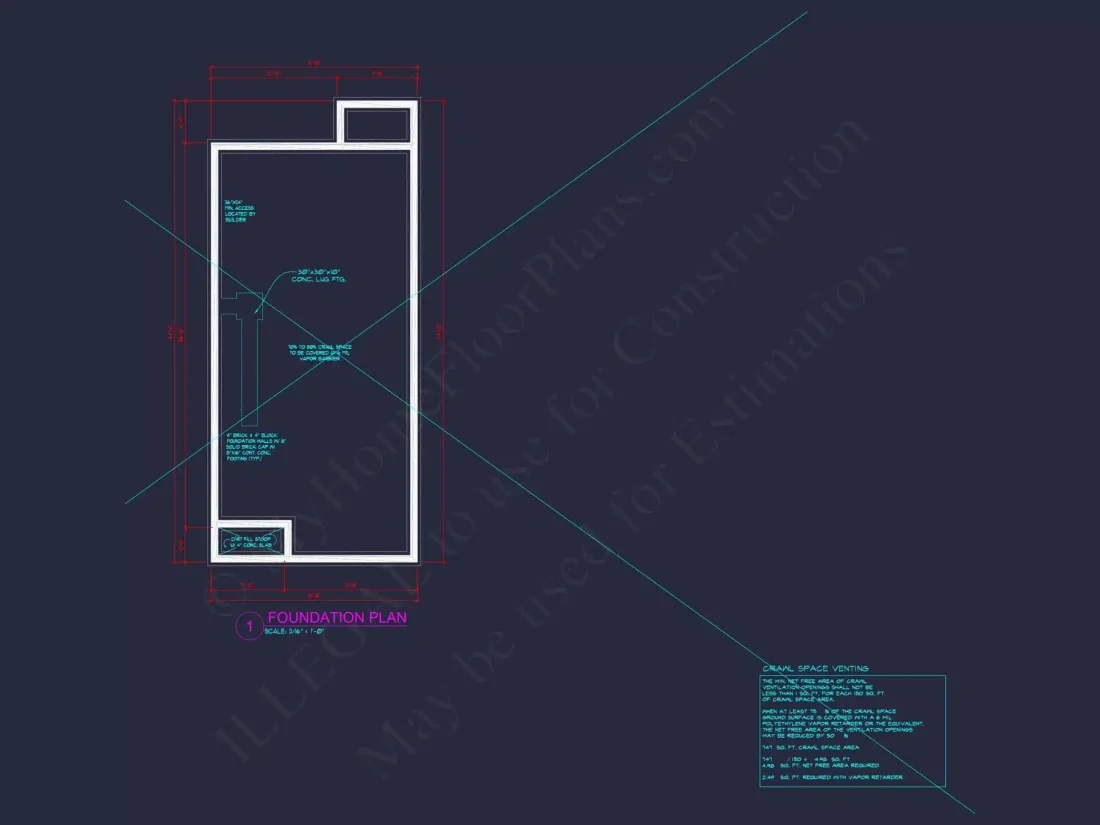 Beautiful CAD Home Plan with 3 Beds, 2.5 Baths, and Open Design