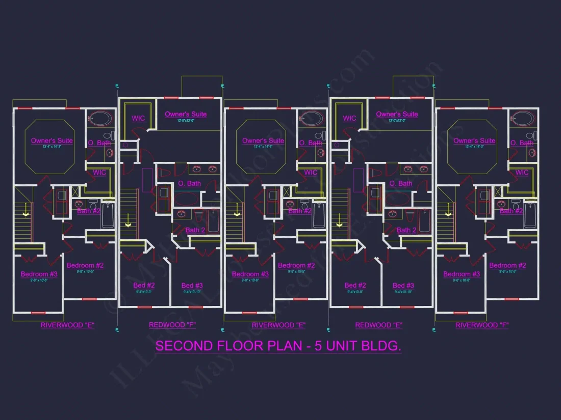 Beautiful CAD Home Plan with 3 Beds, 2.5 Baths, and Open Design