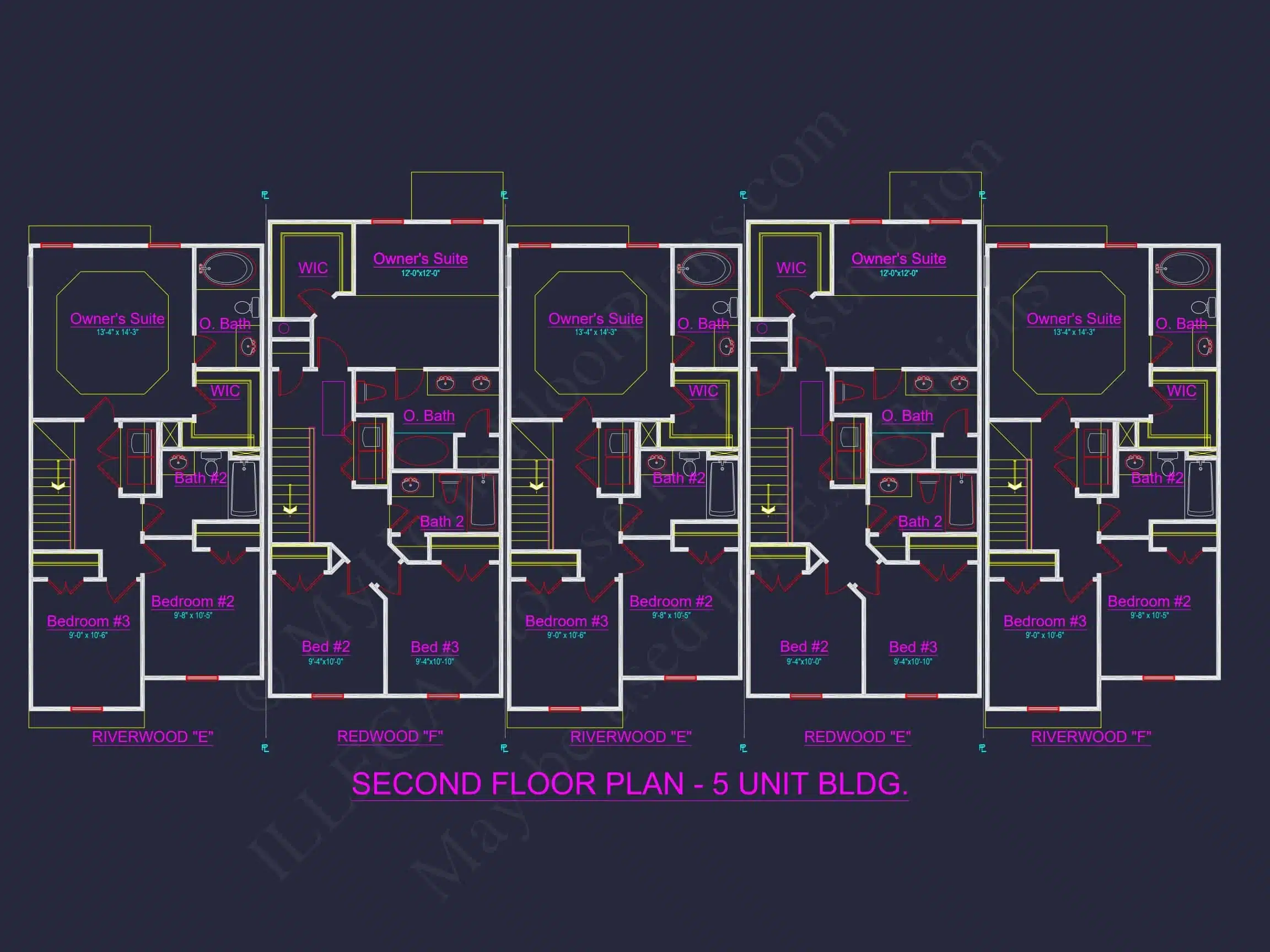 Beautiful CAD Home Plan with 3 Beds, 2.5 Baths, and Open Design