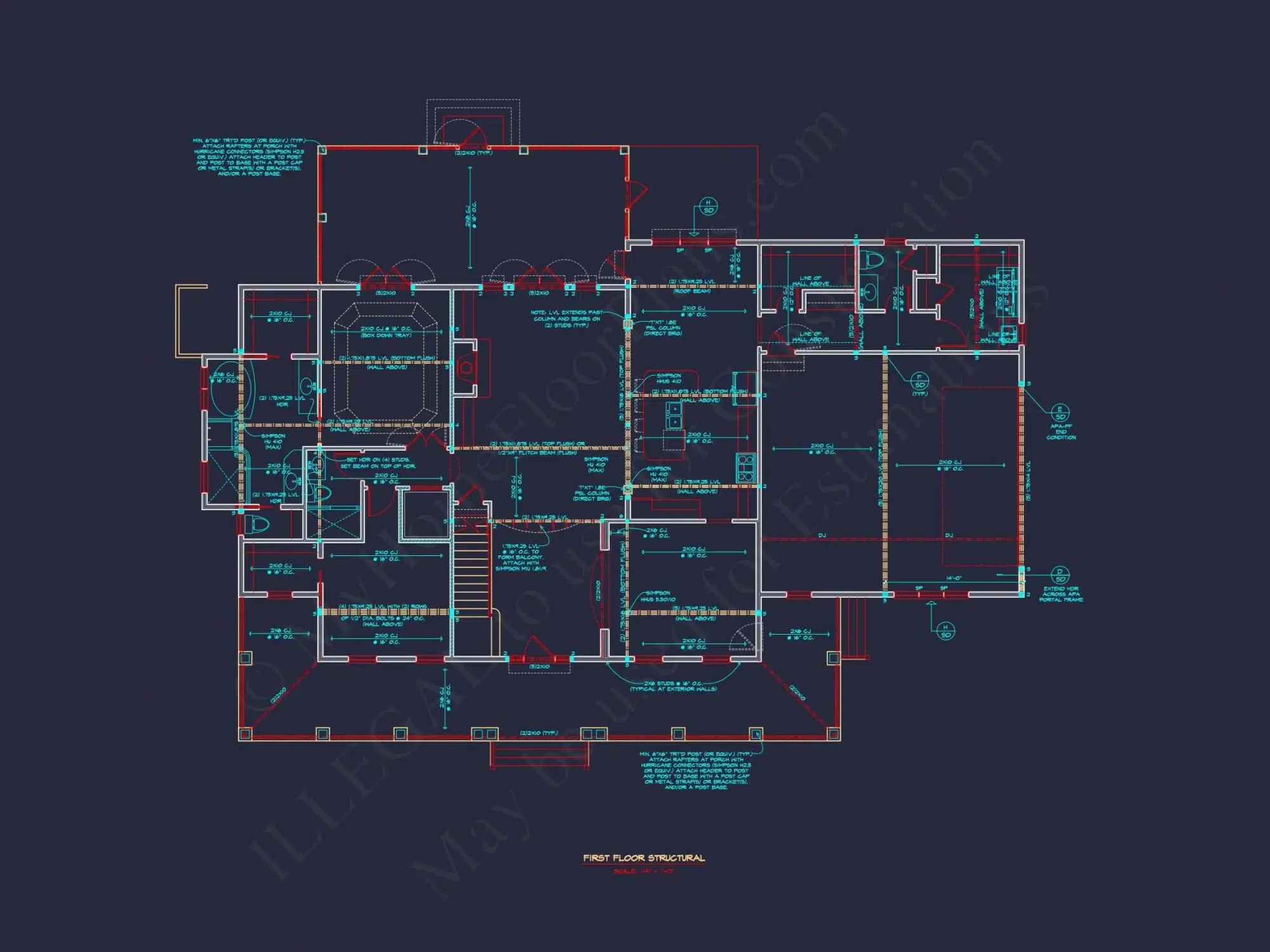 Beautiful 2-Story House Plan with Craftsman Blueprint